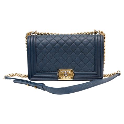 chanel boy navy blue price|Chanel belt bag.